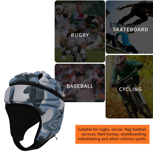 Rugby Headgear Adjustable Head Protector Guard Sports Accessories (B) - Picture 7 of 9