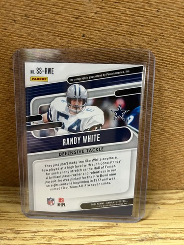 RANDY WHITE 2024 Panini Absolute Red Standouts Autograph Auto 45/75 - Bild 2 von 2