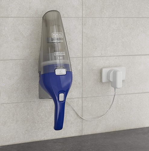Aspiradora Dustbuster recargable 220 voltios negra+Decker 3,6 V NVC115 NO PARA EE. UU. - Imagen 2 de 5