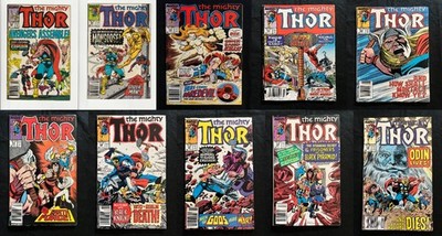 Thor #390-399 (1988)   1st Cap Lifts Mjolnir, 1st Mongoose/Quicksand, Newsstand