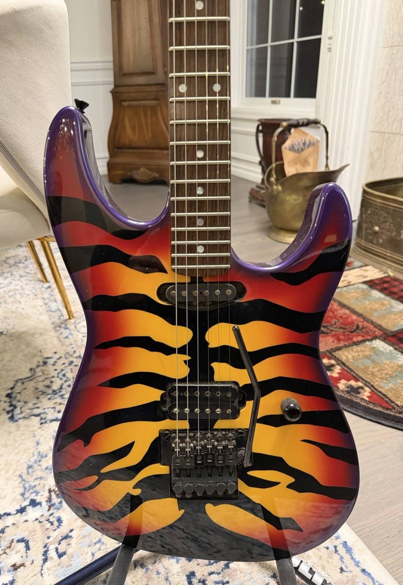 1980s Original ESP Guitar/George Lynch's Tiger Graphic | eBay