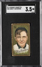 1911 T206 PIEDMONT CIGARETTES CHRISTY MATHEWSON SGC 3.5