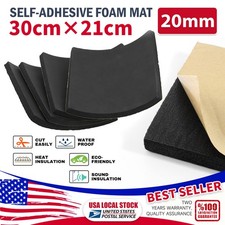 4PCS 20MM 8"x12" Adhesive Neoprene Rubber Sheet Sponge Foam Pad for Craft NEW