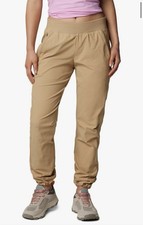 Columbia Womens Trail Pant Jogger NWT, 5 Pocket, Tan, Omni Shield, S, Activewear