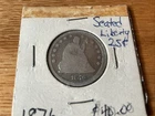 1876 Seated Liberty Silver Quarter