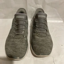 Women's Skechers, Summits – Gleaming Dream Sneaker SN-149937 Grey Mesh Size 9