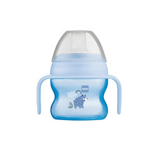 Baby Trainer Sippy Cup Spill Free Soft Spout Handles 5oz for 4 Months Blue