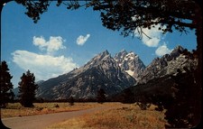 Grand Teton National Park Jackson Wyoming vintage postcard s807