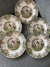 5 x Copeland Spode England Byron series dinner plates