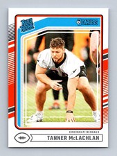 #324 2024 Donruss Rated Rookie BASE / Tanner McLachlan RC Bengals
