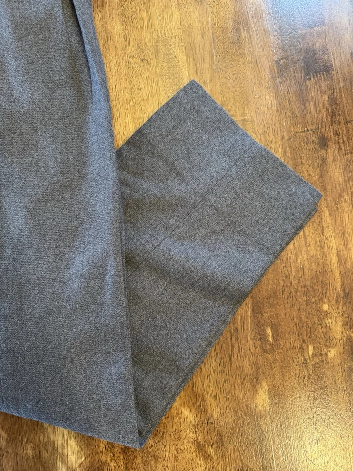 Stoffa Charcoal Flannel 100% Wool Trousers Size 52 - Image 3 of 4