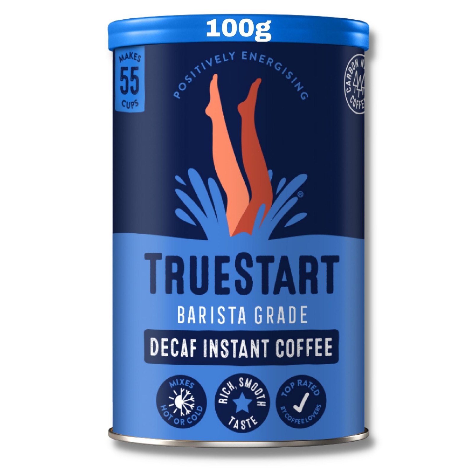 TrueStart Barista Grade Decaf Coffee – 100% Full Flavour 100 g (Pack of 1)