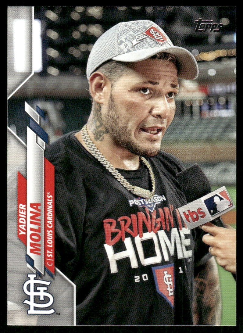 L393 YADIER MOLINA 2020 TOPPS UPDATE INTERVIEW VARIATION SP #U-169 CARDINALS