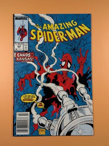 💎 Mark Jewelers 💎 Amazing Spider-Man #302 Todd Mcfarlane Silver Sable Sandman