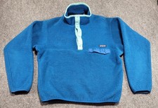 Vintage Patagonia Jacket Synchilla Snap-T Fleece Purple Made In USA Men's Medium