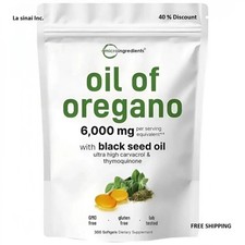 Carvacrol Infused 2-in-1 Oregano & Black Seed...