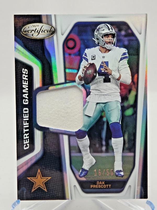 2019 Panini Certified Dak Prescott Certified Gamers Jerseys /50 #CG-DA Game Used