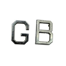 Vintage Mg Mgb G B Original Chrome Emblem Letters Badge 1