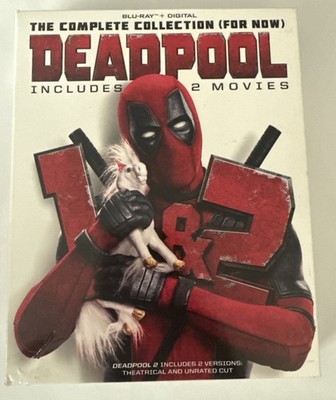 Deadpool 1 & 2 The Complete Collection Blu-Ray 2018 w/ Slipcover Ryan Reynolds