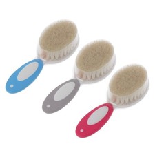 Wool Baby Brush Comb Baby Hairbrush Newborn Hair Brush Infant Comb for Head Mass