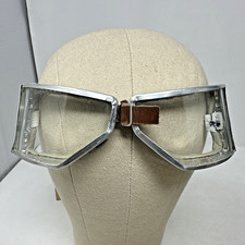 Vintage Cesco Dispatch Riders Aviator Pilot Motorcycle Goggles Glasses Red Baron