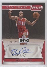 2016-17 Panini Threads Rookie Signage 172/199 Brice Johnson #15 Auto 4ya