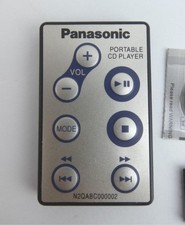 Panasonic N2QABC000002 Portable CD Player Remote Control w/ New Battery