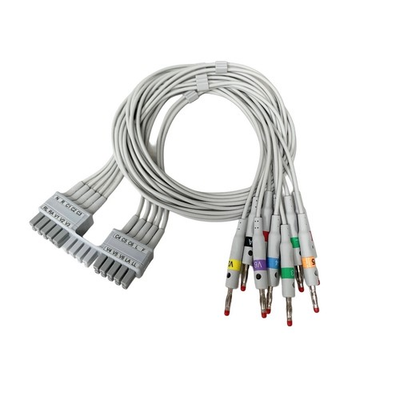 #ad MAC REF MTM10 LB ECG Leadwires 10 Lead AHA Banana Plug Mortara Compatible $130.00