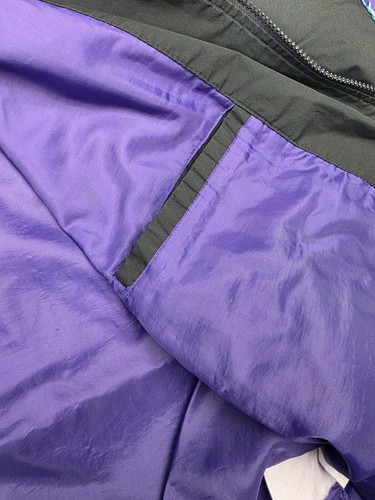 Vintage Pro Player Arizona Diamondbacks Jacket Windbreaker Black Purple MLB 2XL - Picture 6 of 12