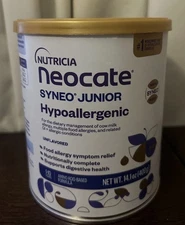 Neocate Junior Syneo JUNIOR UNFLAVORED 3 Cans! Brand NEW! Sealed! 14.1oz Ex 2/26