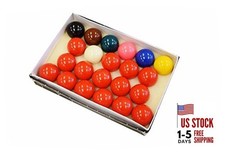 Snooker Ball Set, 2 1/16-Inch, Complete 22 Ball Set