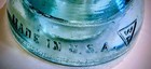 Antique Lrg Glass Insulators Green Whitall Tatum #1 & Clear Hemingray#45 USAMADE — photo 10