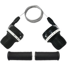 Tailcle 3x7 Speed Bike Shifter Set, 21 Speed Twist Grip Gear Shifters with Ca...