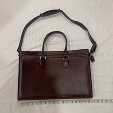Vintage American Portfolio Co Briefcase Slim Business Portfolio Burgundy Leather