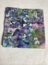 ETON NWOT 100 Linen Pocket Square Blue, Pink, Purple Hues Made in Italy