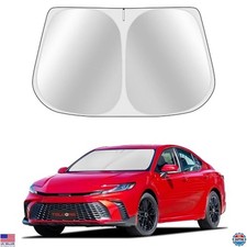 Custom Fit Windshield Sun Shade for 2025 Camry - Reflective, UV Block, Easy