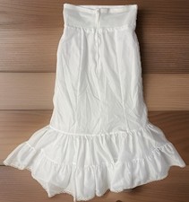 Size 14 Bridal White Full long Crinoline Petticoat Poofy Slip Wedding Costume