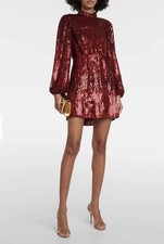 Rixo Samantha Mini Sequin Dress Size 12 BNWT RRP £295 NEW SOLD OUT RARE Medium