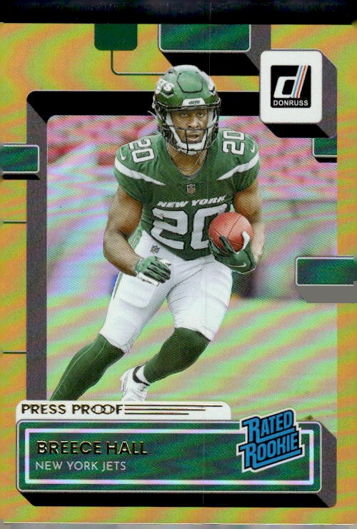2022 Donruss Breece Hall #314 Premium Press Proof