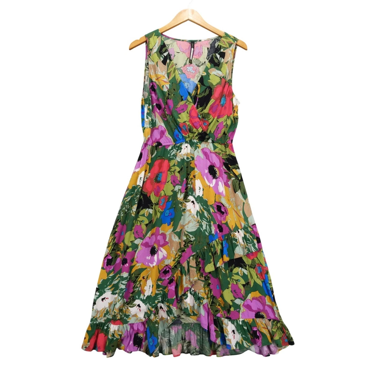 chinese dress ladies Anthropologie Plenty Tracy Reese Size 10 Evanthe Floral Pleated Dress   FABULUX
