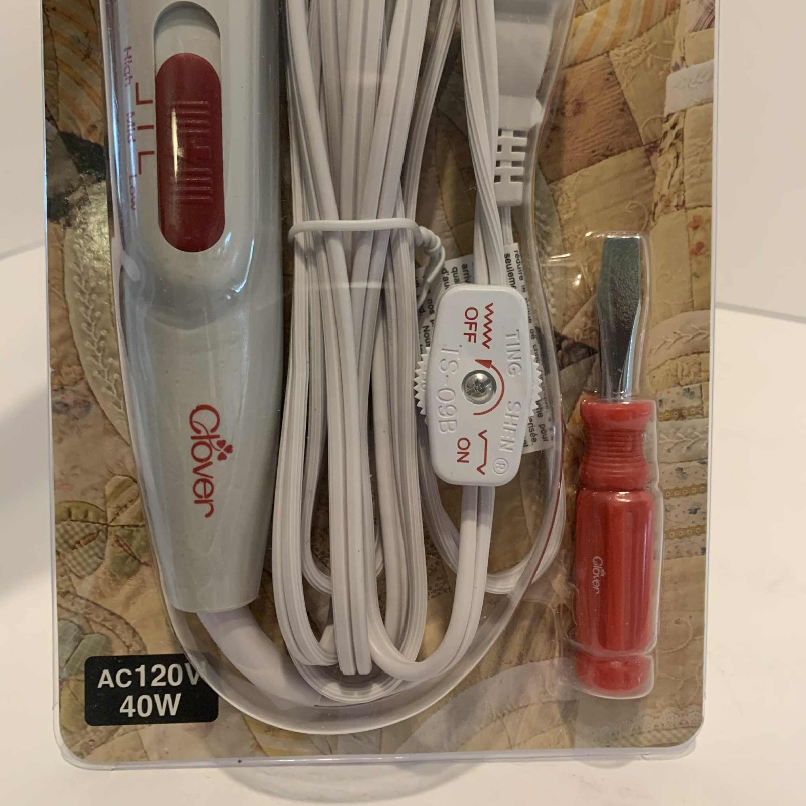Clover Mini Iron II "The Adapter" for Sewing Quilting & Crafting #9100