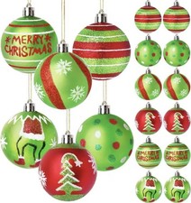 12Pcs 6cm Christmas Ball Set for Christmas New Grinch