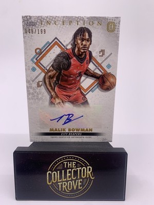 Topps Inception OTE Malik Bowman Auto /199