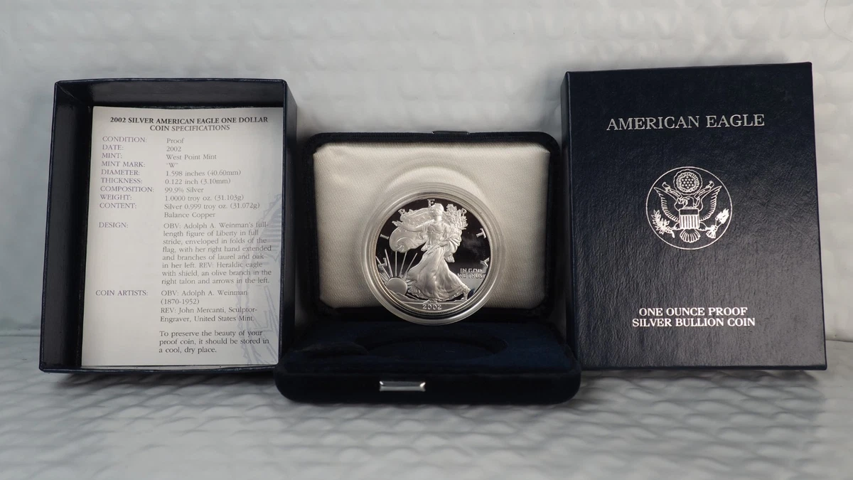 American Eagle Ungraded Proof Silver Bullion Coins for sale | eBay