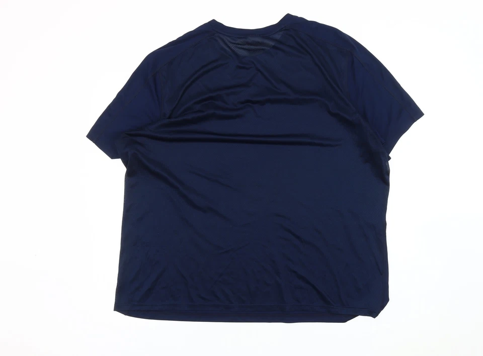 Reebok Men's 2XL Blue Gym T-Shirt with Logo - Image 2 of 4