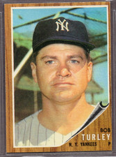 1962 Topps Set-Break #589 Bob Turley NR-MINT *JAYSACE*