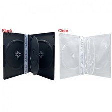 STANDARD Quad 4 Disc DVD Cases 14MM 4 DVD Lot