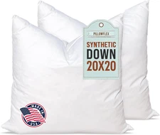 Synthetic down Alternative Pillow Inserts for Shams - Comfy Pillows for Sleeping