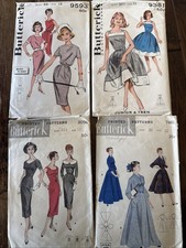 VTG LOT 4 1950s - 60s Butterick Sewing Patter...