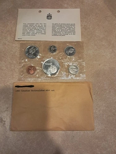 Canada 1966 Royal Canadian Mint PL Set of 6, 80% Silver (1.109 oz., OMP & COA